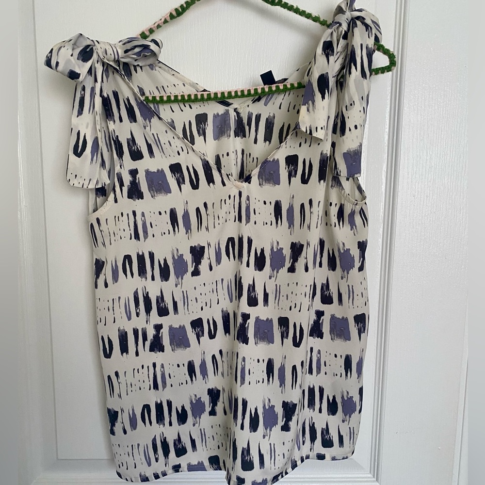 Banana republic tie shoulder top